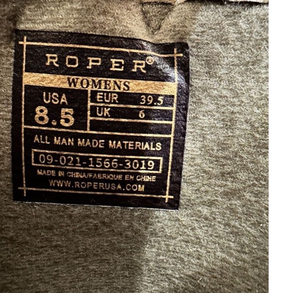 Roper Brown Heeled Fringe Boots, Size 8.5, New W/Tags!! Gorgeous!! - Picture 2 of 7